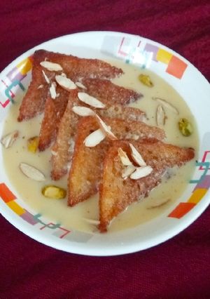 A picture of Shahi Tukda.