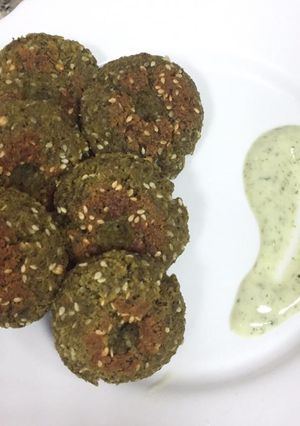 A picture of Baked Falafel.