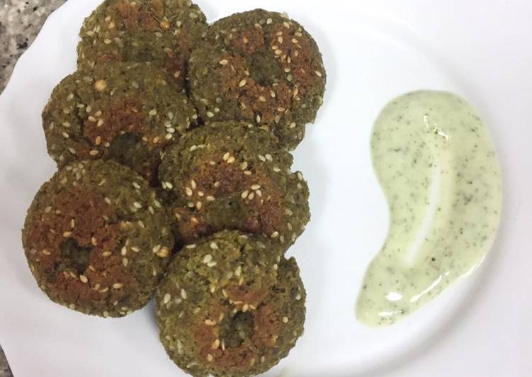 Steps to Prepare Super Quick Homemade Baked Falafel