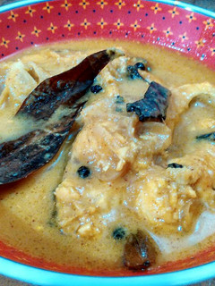 A picture of Fish in creamy yoghurt sauce.