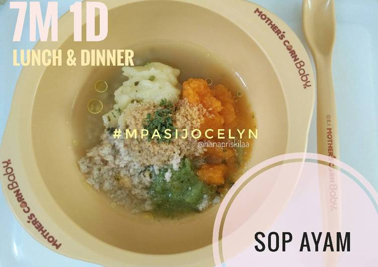 Resep Menu MPASI 7m+ - Sop Ayam