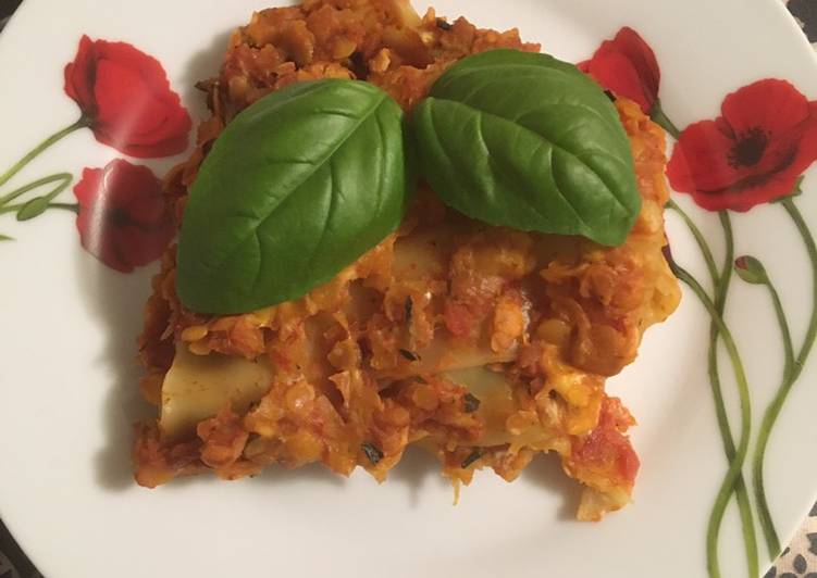 Steps to Make Favorite Vegetarian lasagne (vegetariánske lasagne)