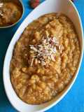 Seb Badam Halwa (Apple Almond Halwa)