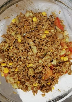 Una foto de Ensalada de arroz a la francesa