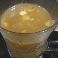 Besan Sheera Winter special Drink A picture of Besan Sheera Winter special Drink.