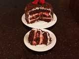 white chocolate strawberry cake