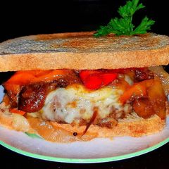 A picture of Mike's Southwestern Patty Melts.