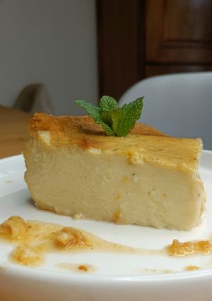 Une photo de 🌱 Tarte au flan (sans lactose)