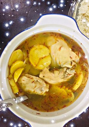 صورة لوصفة دجاج وبطاطا ورز