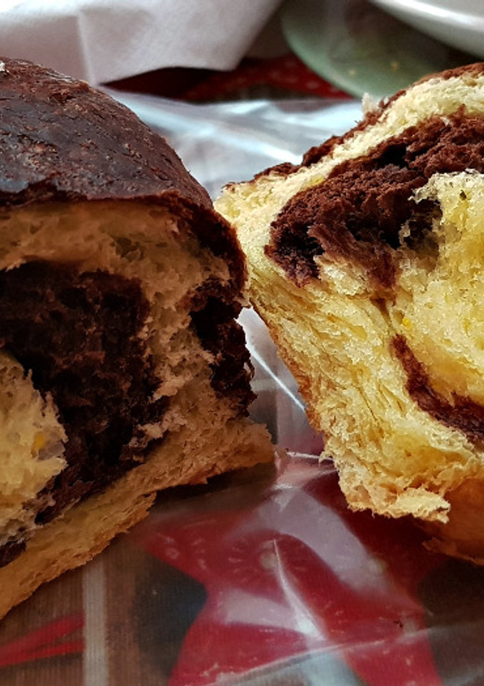 Una foto de Pan Dulce con Mandarina y Chocolate (con tangzhong)