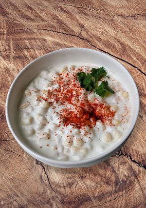 A picture of Boondi Raita.