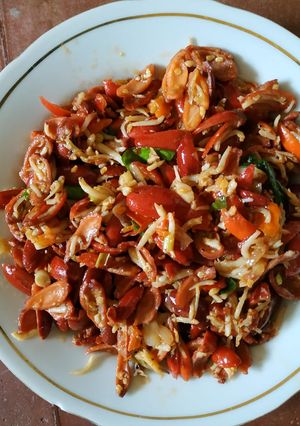 Foto resep Oseng kulit Melinjo teri