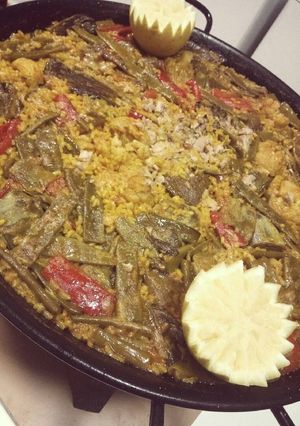 Una foto de Arroz y verduras