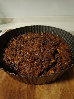 Una foto de Bizcocho de galleta oreo y nueces en freidora de aire