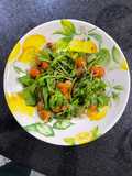 Ensalada de arúgula y tomates cherry calientes al aceto balsámico y Limón !