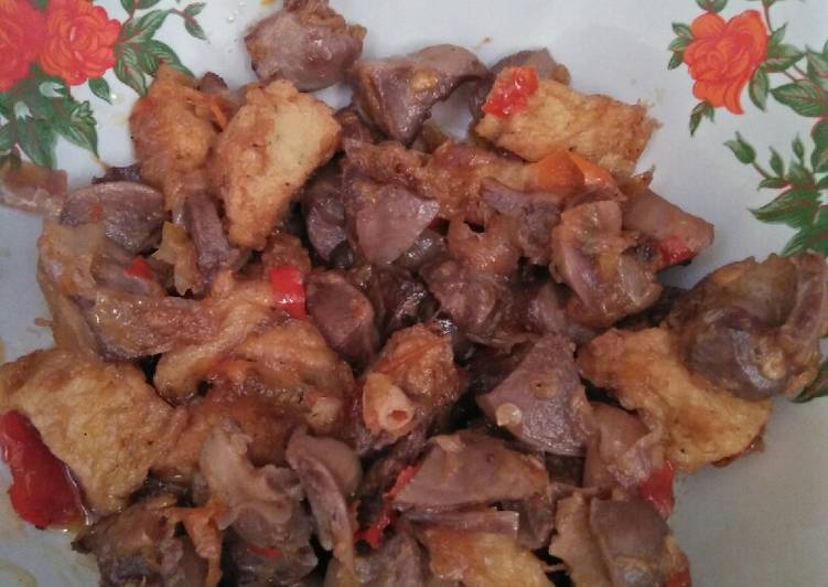 Resep Oseng ampela ati / uyah asem Anti Gagal