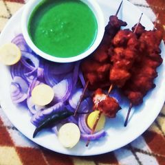 A picture of Charga Chicken Sikh Masala Tikka.