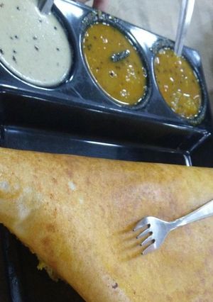 A picture of Sabudana dosa.