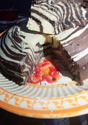 A picture of Zebra cake.