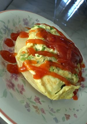 Foto resep Pancake telur dadar