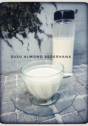 Foto resep 15. Susu Almond Sederhana