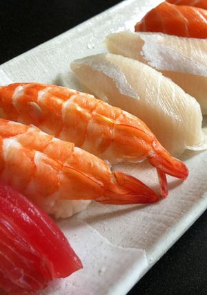 A picture of Nigiri-zushi.