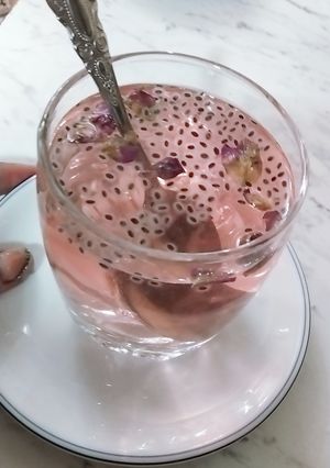 عکسی از دستور شربت گلاب🌺🌼