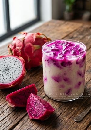 Gambar Overnight Oats with Dragon Fruit
