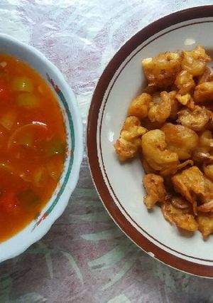 Foto resep 3. Udang krispi saos asam manis