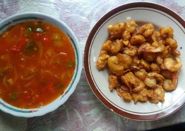 Cara Gampang Membuat Udang krispi saos asam manis Anti Gagal