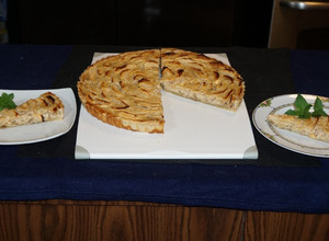 Una foto de Kuchen de manzanas