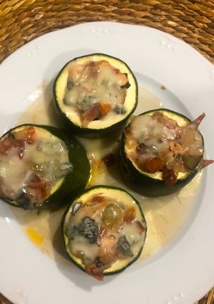 Una foto de Calabacines rellenos