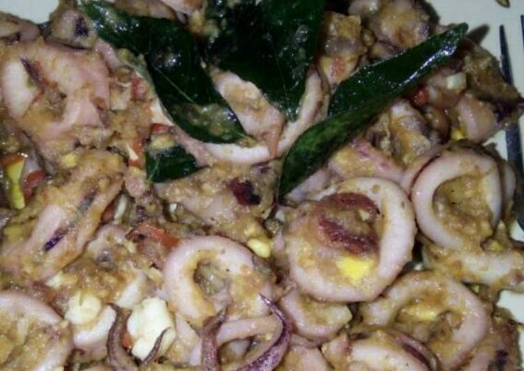 Cumi Saus Telur Asin #keto