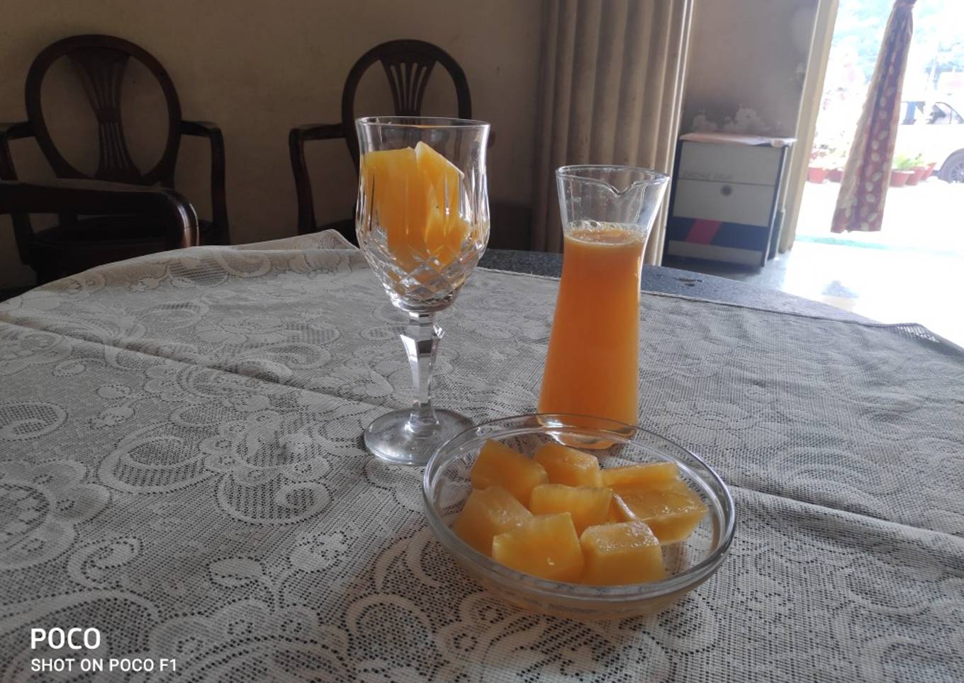 Frozen Orange Cubes