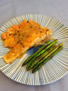 Una foto de Salmón en salsa a la pimienta