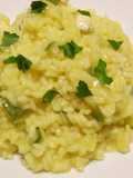 Risotto di spada e zafferano swordfish and saffron risotto
