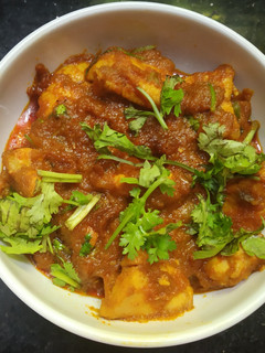 A picture of Andhra Spicy Chicken Gravy: A Fiery Delight for Rice, Chapati, and Dosa.