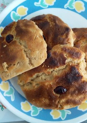 Una foto de Galletas de Café y Arándanos