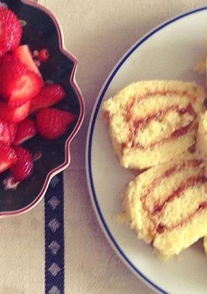Una foto de Pionono light sin harina ni azúcar! Fácil y fit 💪🍰