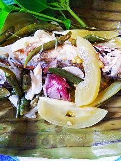 Foto resep Pepes ikan asin peda