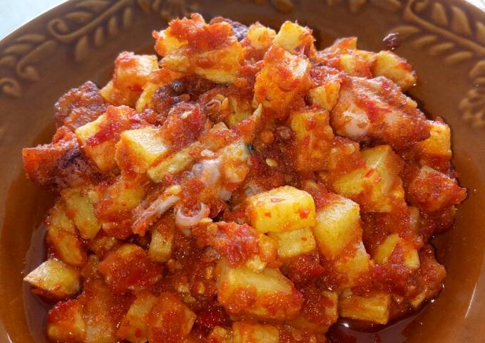 Anti Ribet, Bikin Sambal kentang cumi asin Enak