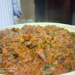 A picture of Brinjal Bharta.