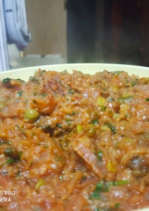 A picture of Brinjal Bharta.