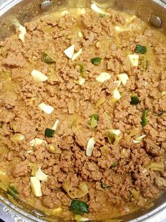 Una foto de Carne picada o molida con arroz a mi manera