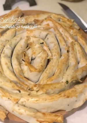 عکسی از دستور بورک اسفناج