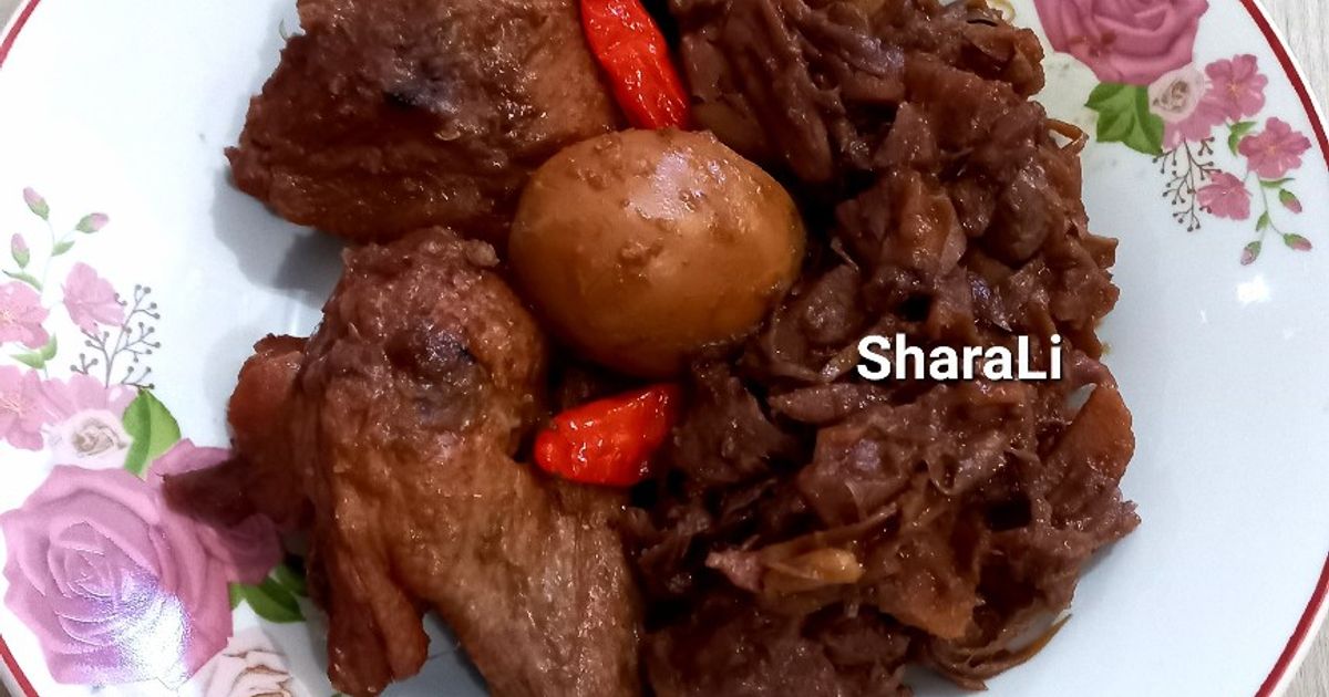 75. Gudeg Nangka Telur dan Ayam Simpel
