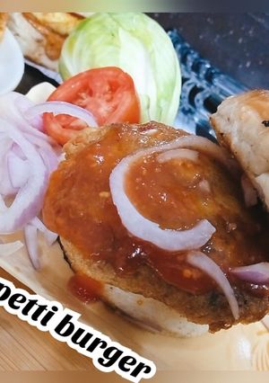 A picture of Double patti burger.