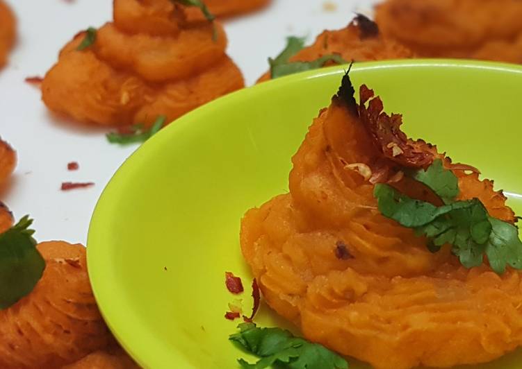 Step-by-Step Guide to Prepare Speedy Baked sweet potatoes swirls