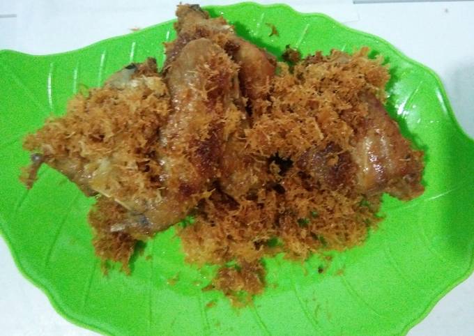 Ayam goreng serundeng praktis