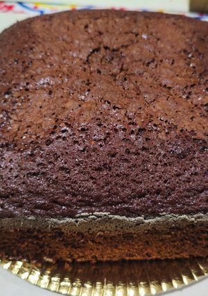 Una foto de Torta de cacao y café